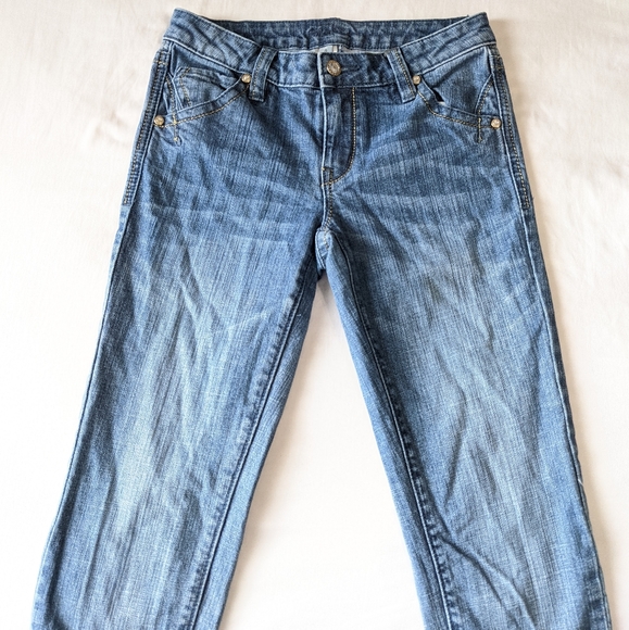 Cache Medium Wash Crop jeans Size 0 - Picture 4 of 6